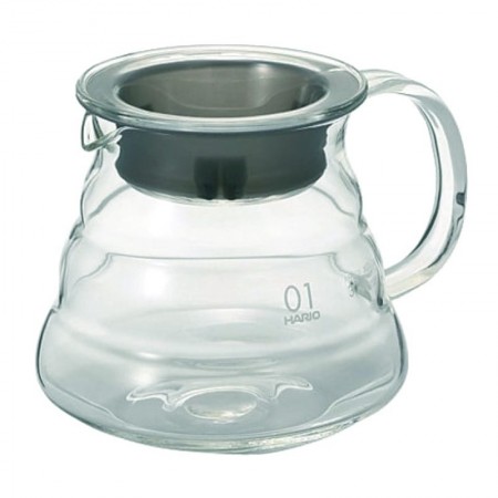 Carafe 1 à 3 tasses - Support en verre pour V60 - HARIO