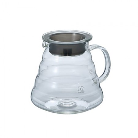 Carafe 2 à 5 tasses - Support en verre pour V60 - HARIO