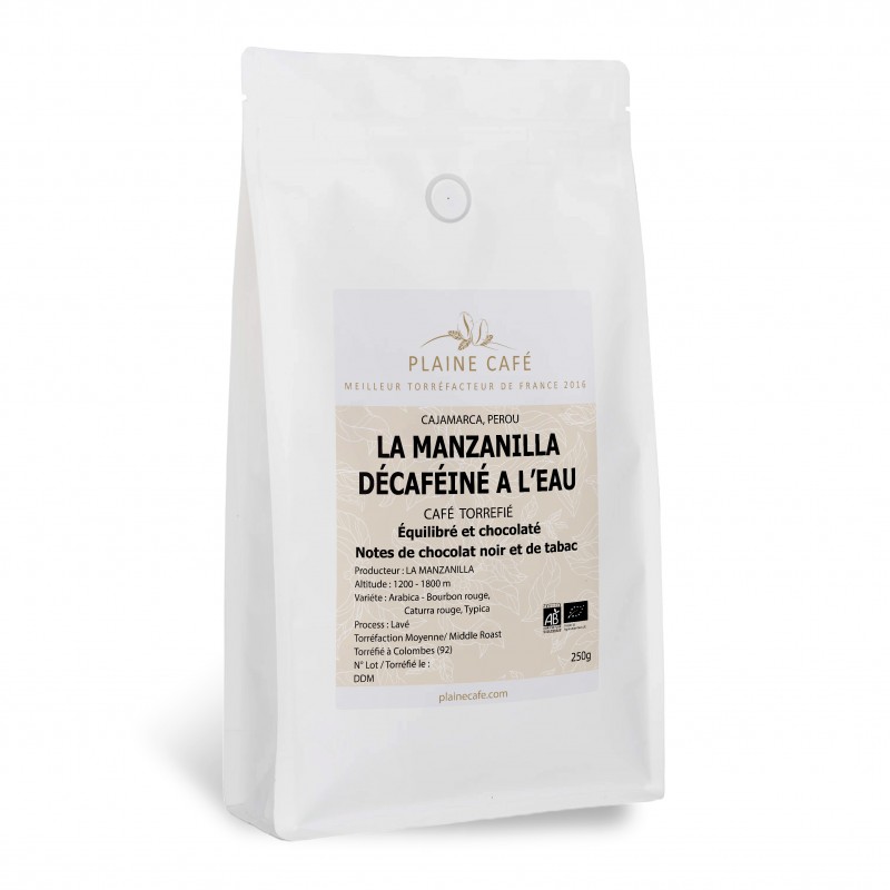 Café Bio Décaféiné Pérou - La Manzanilla｜Torréfaction Plaine Café